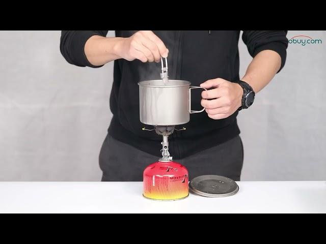 Keith Single-Wall Titanium Mug with Folding Handle and Lid | Ti3209 900ml | Obuy