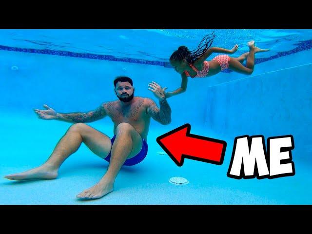 Kirah SAVES HER DAD from DROWNING in the Pool