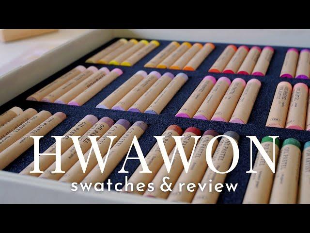 Hwawon Oil Pastels: Review & Swatching 96 Pastel Colors ️ 화원