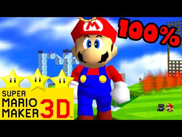 Mario Builder 64  Secret Stage 2 by King  100% Walkthrough Super Mario 64 Hack