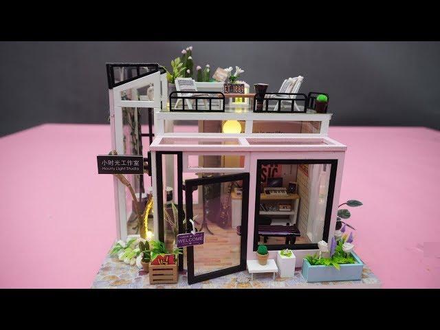 DIY Miniature Dollhouse Kit | Music Studio Room