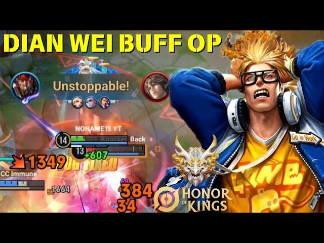 Dian Wei Buff Over Power ! Easy Play & Damage Sakit ! Grandmaster Gameplay & Build - Honor of Kings