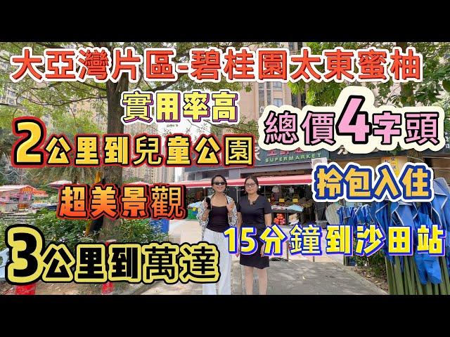 總價4字頭 拿下臨深盤【大亞灣片區-碧桂園·太東蜜柚】簡約風格裝修 拎包入住 | 15分鐘到沙田站 3公里到萬達 2公里到兒童公園 | 實用率高 景觀美 61方2房#大亞灣 #臨深樓盤 #養老