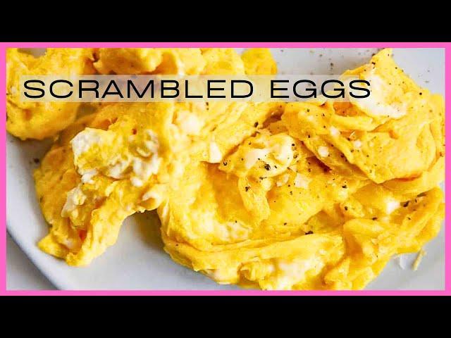 How To Make FLUFFY Scrambled Eggs| CHEESE EGGS | Restaurant-Quality Breakfast