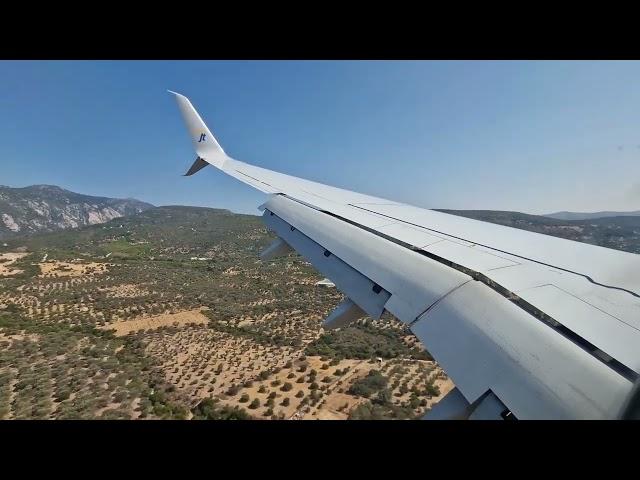 Jettime B737-800 landing to Samos