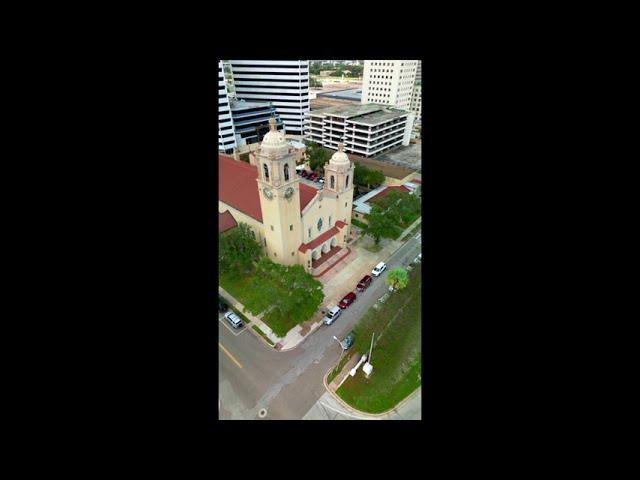 Drone Footage of Corpus Christi, TX Cathedral