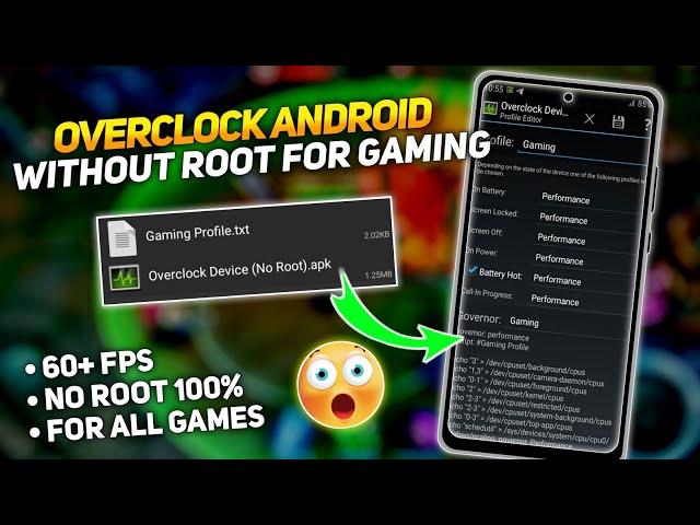 How To Overclock Android Without Root | Increase Fps and Fix Lags | 100% working