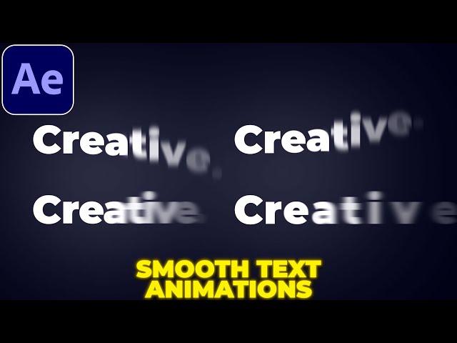 Text Position Animation in After Effects | Text Reveal Animation | Title Animations