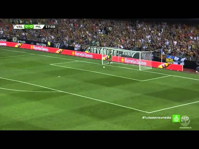 PACO ALCÁCER Amazing Goal ~ Valencia vs Milan 1-0 ~ 2014 HD