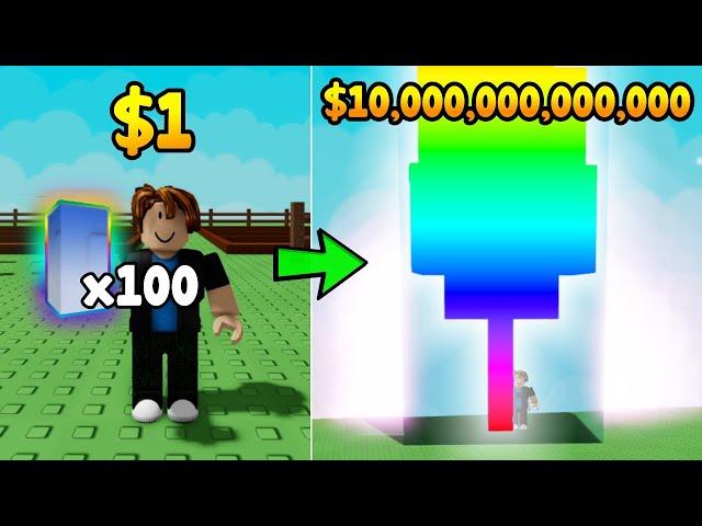 Noob With 100 Rainbow Candy Blossom Seed In Grow A Garden! Made Trillions!