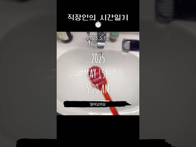 직장인의 시간일기 day1 #일상브이로그 #일상일기 #250515 #vlog