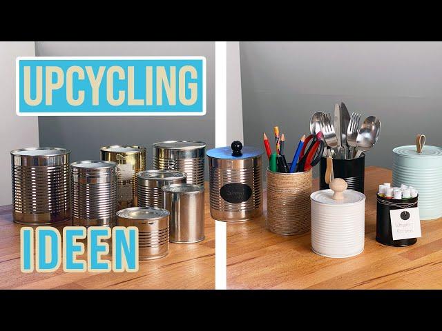 6 praktische Aufbewahrungsdosen selber machen -  Upcycling Ideen aus Blechdosen für dein Zuhause