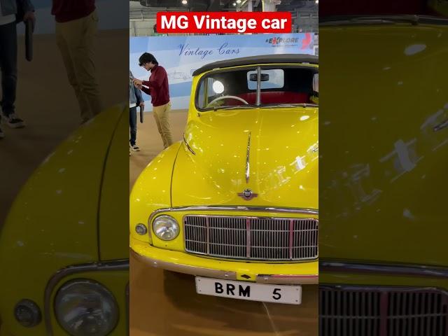 MG vintage cars at auto expo 2023 #autoexpo2023 #mg #mgmotorindia #mgmotors #vintagecars