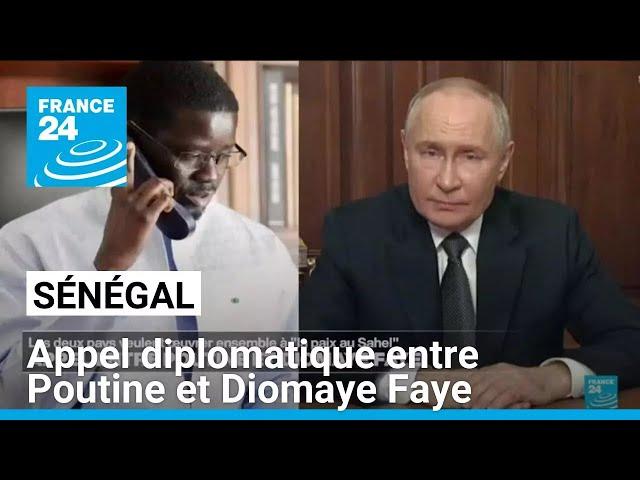 Sénégal : appel téléphonique diplomatique entre Poutine et Diomaye Faye • FRANCE 24