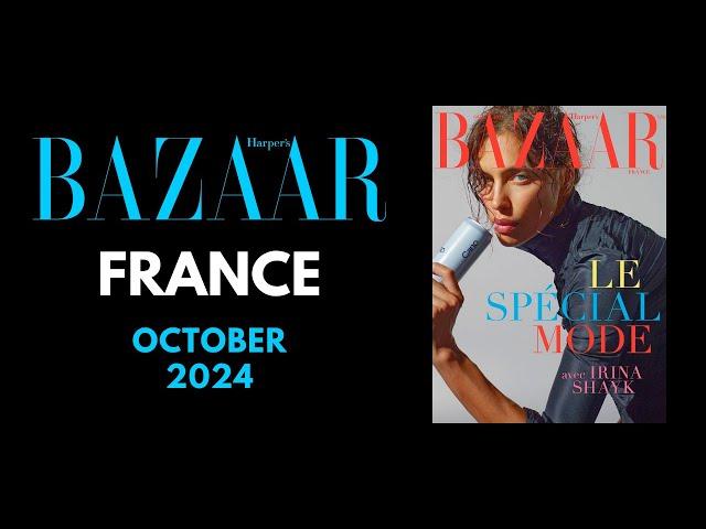 HARPER'S BAZAAR FRANCE OCTOBER 2024 | Irina Shayk | Magazine Flip Through | Glossy Magazine Heaven