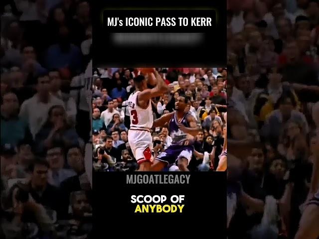 MJ's Iconic Pass To Kerr | The Game Winning Shot #shorts