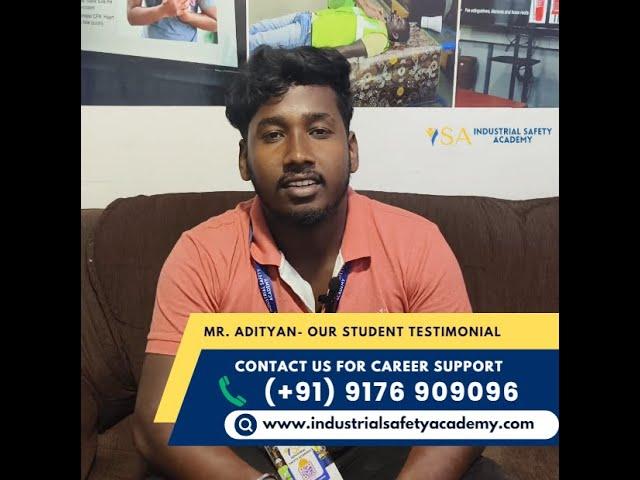 Safety Course in Chennai - Safety Training Testimonial Video Review - Industrial Safety Academy