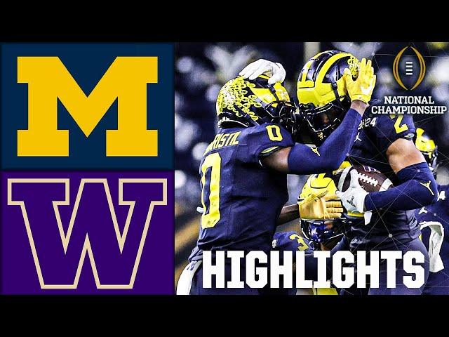 CFP National Championship: Michigan Wolverines vs. Washington Huskies | Full Game Highlights