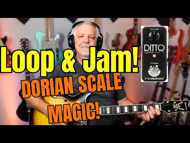 Using a Looper to Practice Dorian Scale!