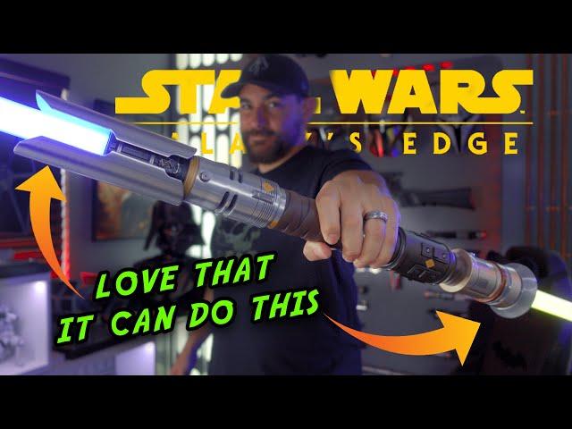 New Galaxy's Edge CAL KESTIS JEDI SURVIVOR Legacy Lightsaber Review!