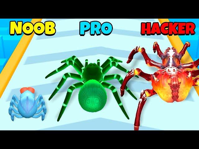 NOOB vs PRO vs HACKER - Spidermech Run