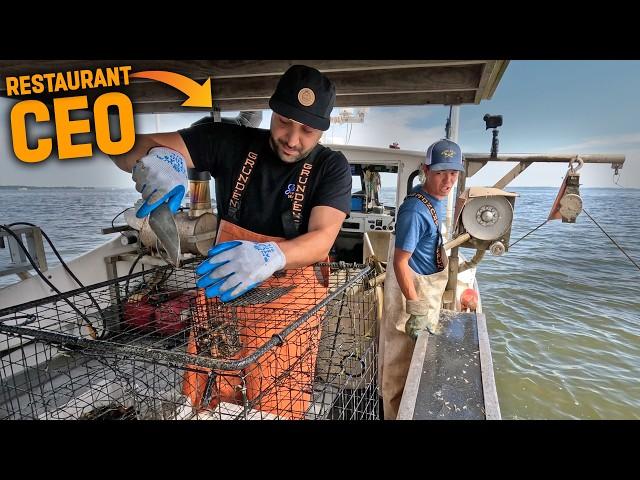 Crabbing with the CEO of the LARGEST Seafood Restaurant on the East Coast