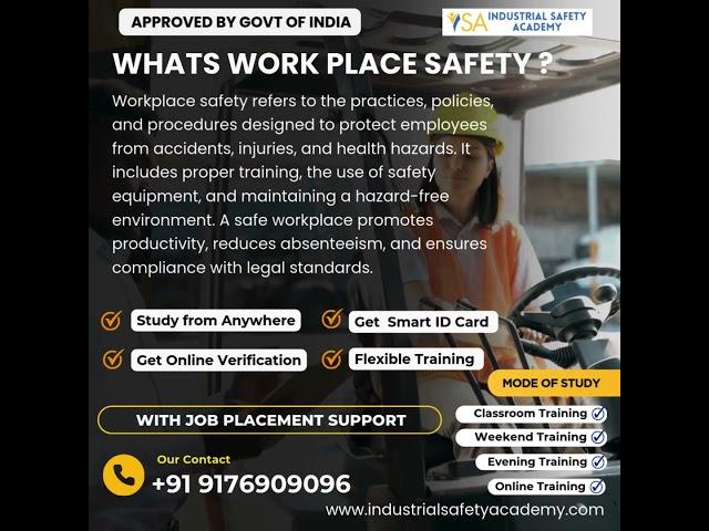 Whats Work Place Safety ? - Industrial Safety Academy