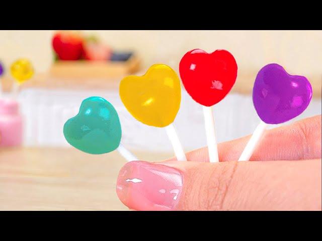 Tasty Lollipop  Miniature Fruits Lollipop Candy Making | 1000+ Miniature Ideas By Mini Cakes