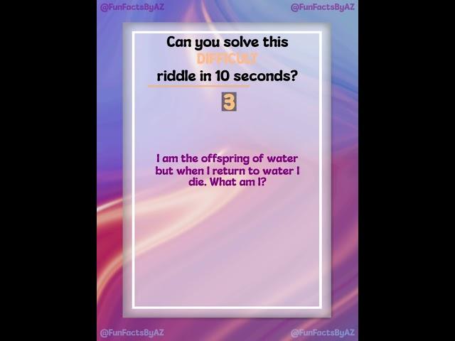 Can You Solve This Riddle?  | Fun Brain Teaser - riddles, shorts, challenge, games