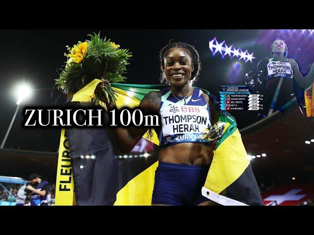 100m Women • Diamond League Zurich 2021 DL Elaine Thompson-Herah