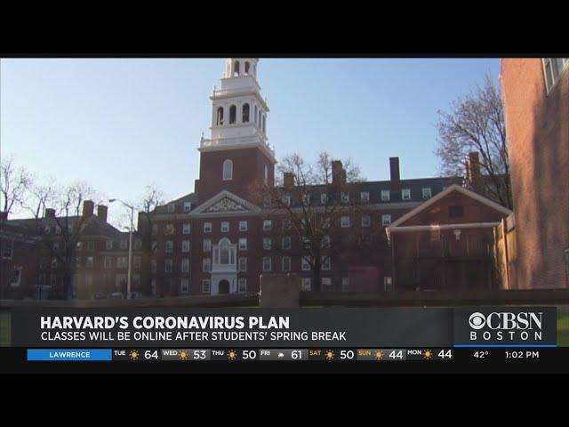 Harvard Tells Students To Move Out By Sunday Due To Coronavirus; Classes Will Be Online