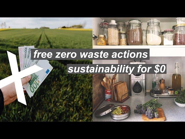 30 FREE SUSTAINABLE ACTIONS // zero waste swaps that do not cost any $$$