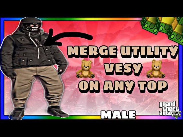 GTA 5 ONLINE - "EASY MERGE UTILITY VEST ON ANY TOP AFTER PATCH 1.51" ( MALE VERSION ) (PS4/XBOX)