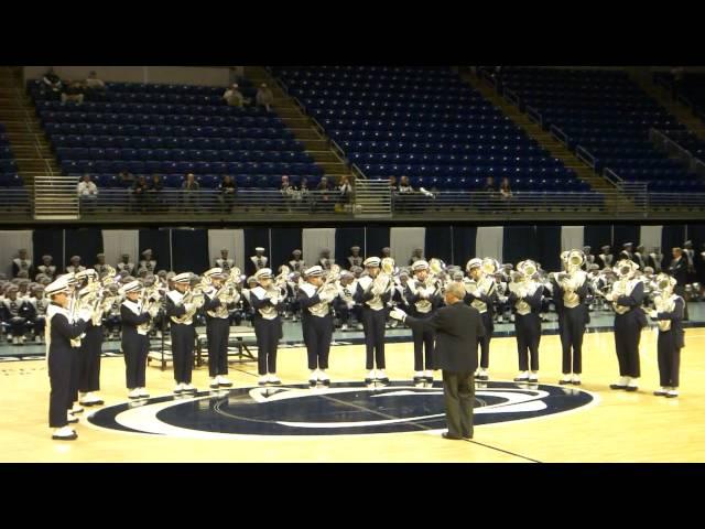 Penn State Marching Band Baritone Section Playing the Olympic Theme - October 6, 2012