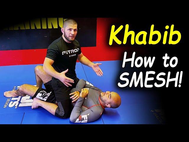 Khabib Nurmagomedov Teaches His Secret Technique - How To "Smesh" - For The First Time Ever