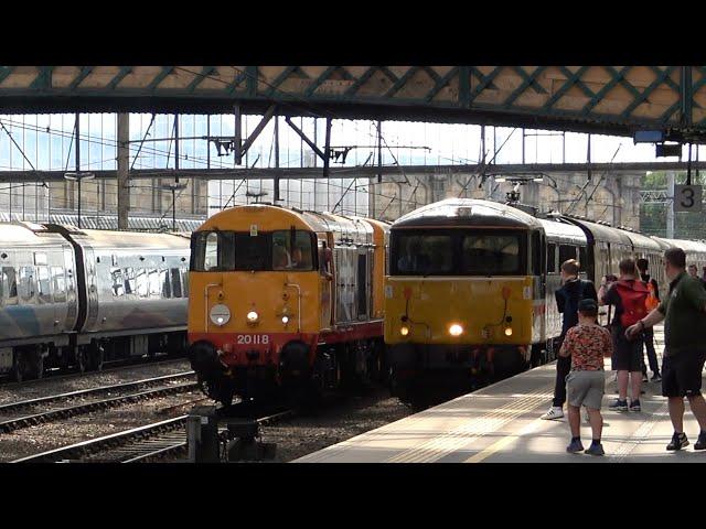 The Lochalsh Choppers and Surprise Visitors at Carlisle: Class 20, 57, 87, 88, 90 and 92: 21 June 25