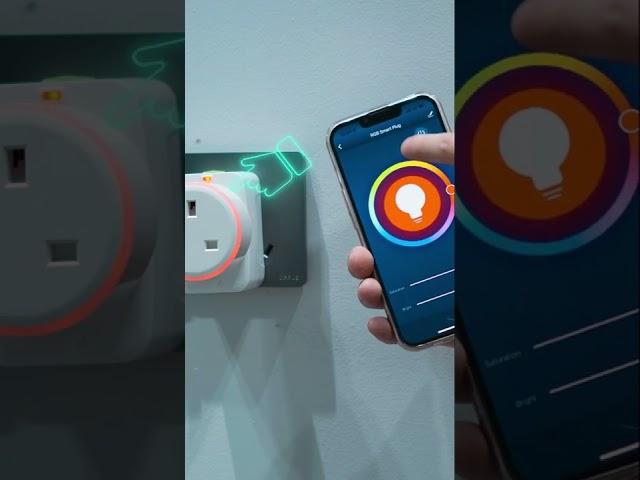 WiFi Smart Plug Outlet Wireless Power Socket RGB Color Adjustable via APP#smartsocket#smarthome#moes