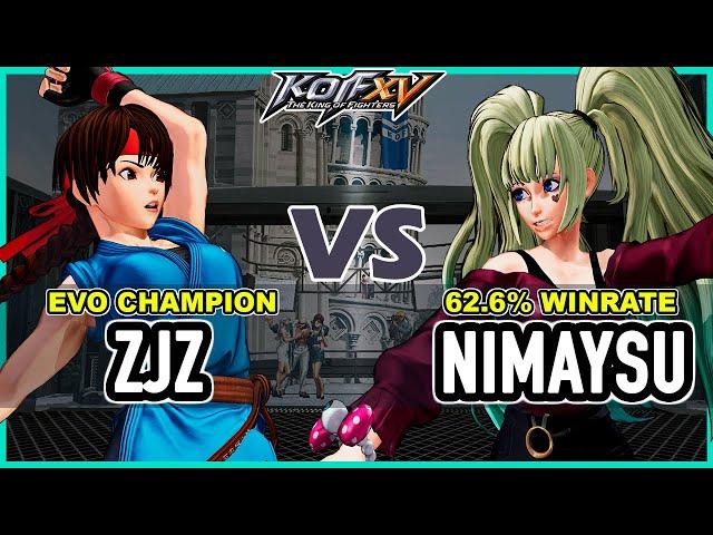 KOF XV  ZJZ (Yuri/Athena/Isla) vs NiMaySu (Sylvie/Gato/Ryo)