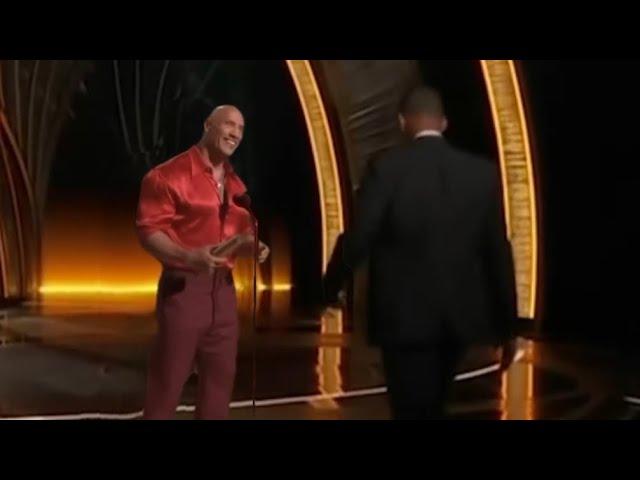 will smith slaps the rock