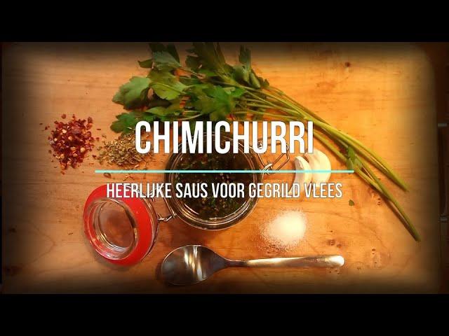 chimichurri, heerlijke saus voor bij gegrild vlees.