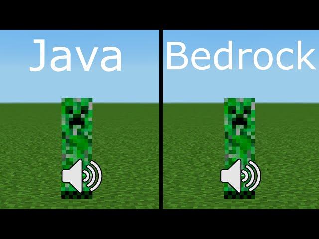 sounds Java vs Bedrock