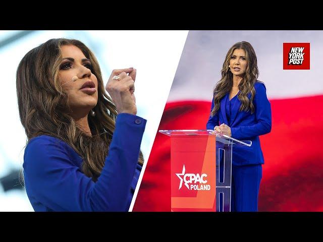 Kristi Noem slams ‘absolute train wreck’ Warsaw mayor at Poland CPAC