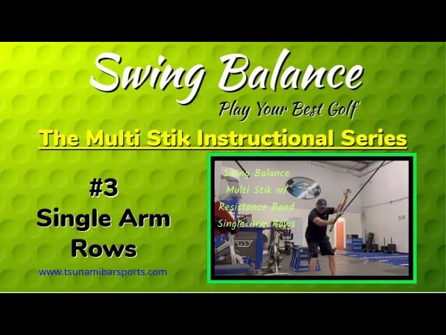 Swing Balance Multi Stik (Powered by Tsunami Bar Technology) Single Arm Row