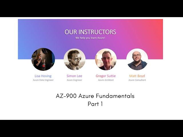 AZ-900 Azure fundamentals exam content - Part 1 - Describe cloud computing