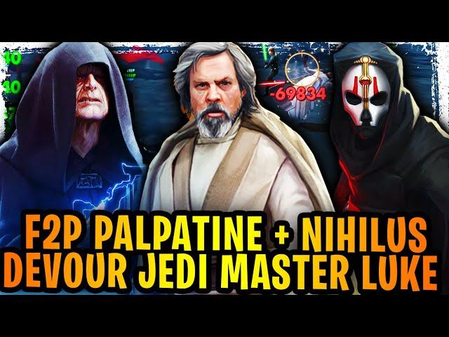 Darth Nihilus and Emperor Palpatine DEVOUR Jedi Master Luke Skywalker! Free-to-Play Counters!