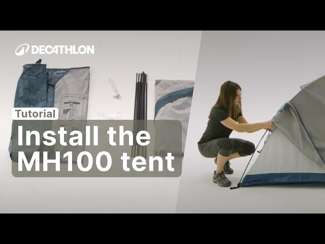 TUTORIAL - How to install the quechua MH100 TENT (3p) ? | Decathlon_QUECHUA