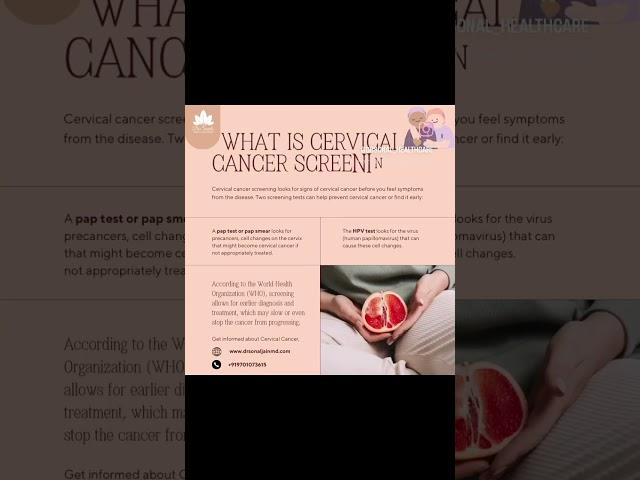Cervical Cancer Screening- Dr. Sonal Jain (Consultant Physician), Hyderabad