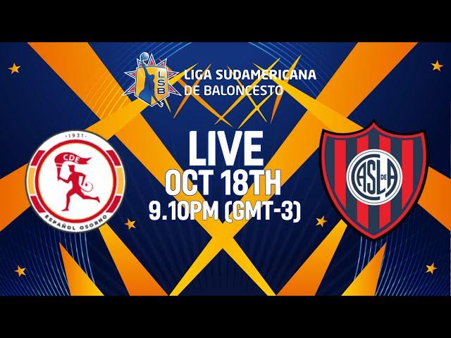 CD Osorno v San Lorenzo de Almagro | Full Basketball Game | Liga Sudamericana de Baloncesto FIBA 24