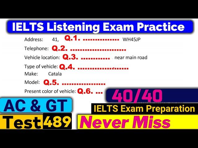 IELTS Listening Practice Test 2024 with Answers [Real Exam - 489 ]