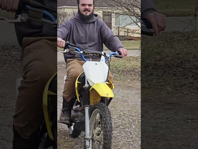 ripping around on the drz! #125cc #dirtbike #suzuki #bikelife #drz #brap #fyp #fypage